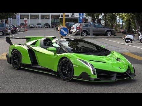 $8.0 Million Lamborghini Veneno Roadster in Switzerland - START UP & BRUTAL SOUNDS
