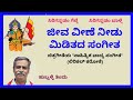 Jeeva Veene Needu Miditada Sangeeta Karaoke By S K Malipatil