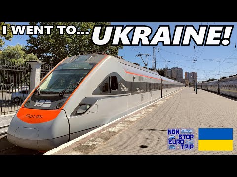 Viajei de trem de Kiev para Odesa na UCRÂNIA