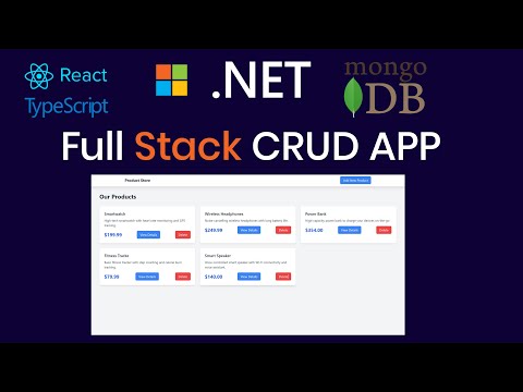 Learn React JS with .NET Core 9 Web API & MongoDB — Full Beginner's Course
