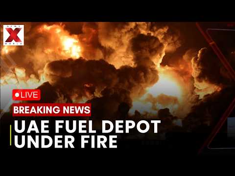 LIVE: Fujairah Oil Depot Fire | Drone Debris Sparks Blaze |UAE Fuel Storage Fire | NXW