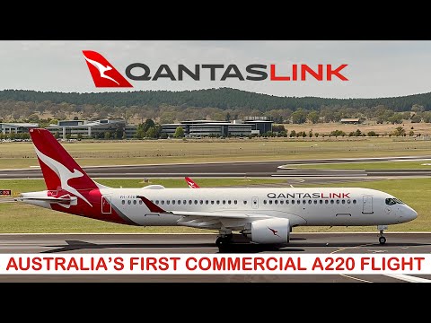 YouTube-miniature for Qantas Airbus A220-300