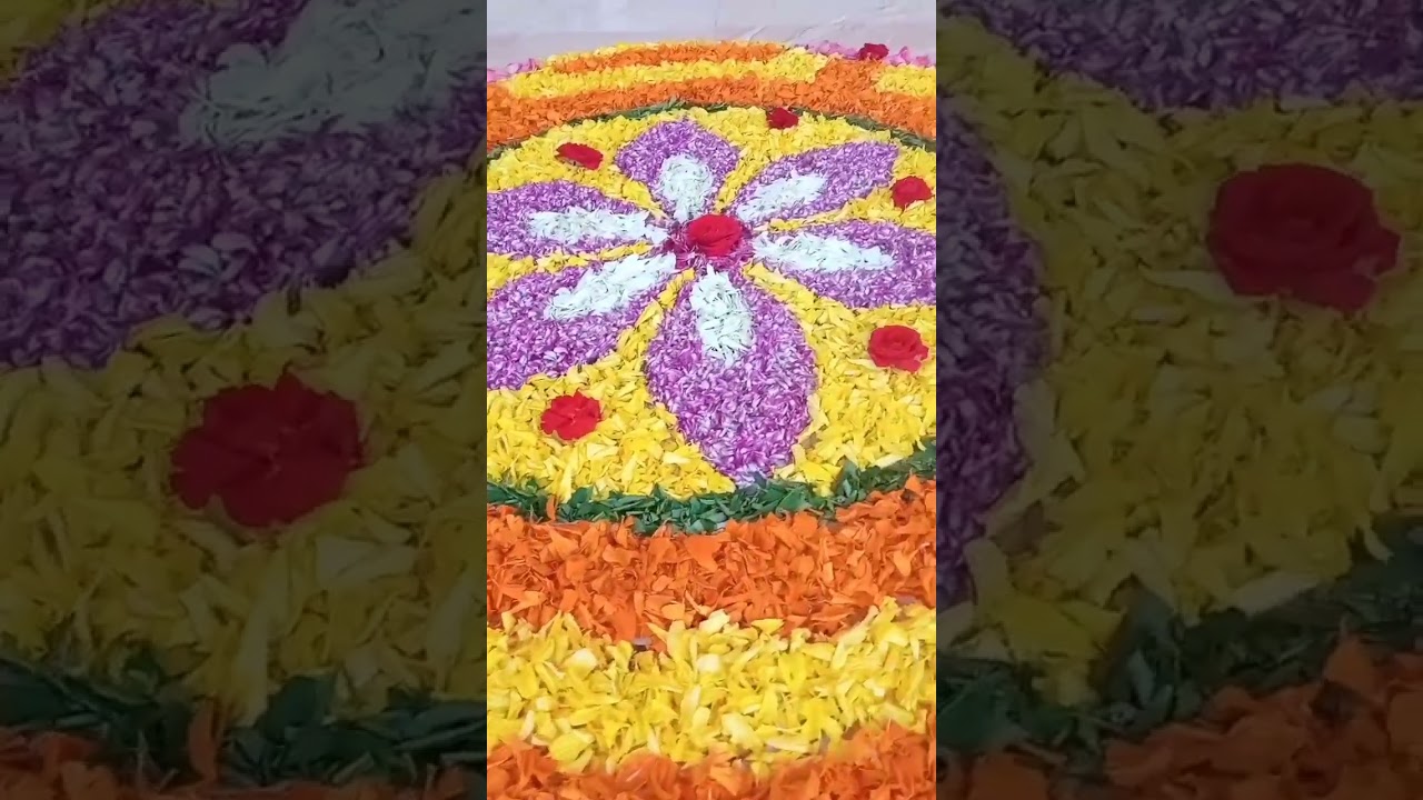 Amazing Onam Pookalam Designs by Sneha Joy