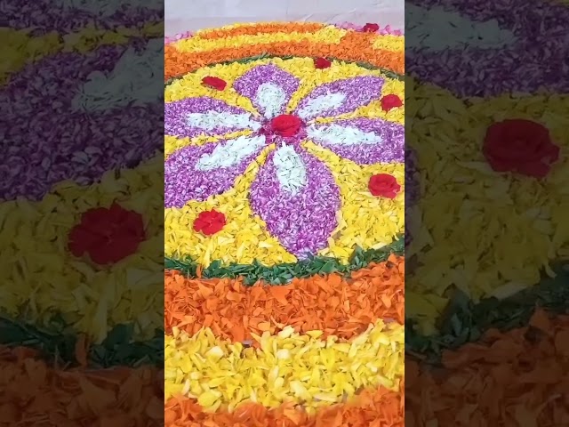 Amazing Onam Pookalam Designs by Sneha Joy