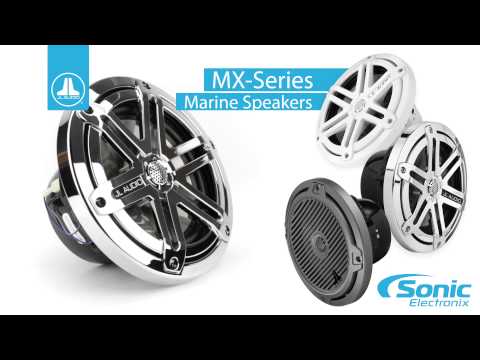 JL Audio MX650-CCX-SG-CLD-B - Black with Chrome Sport Grilles & Blue LED Lighting-video