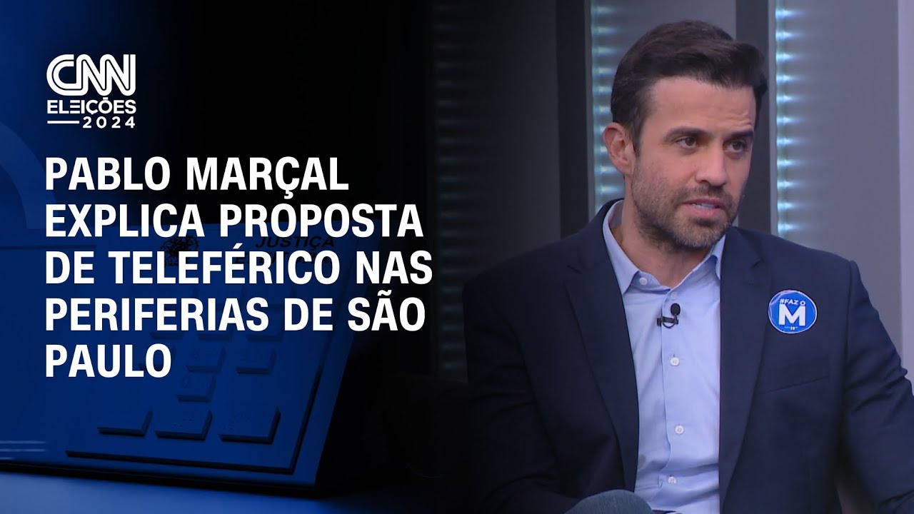 CNN Eleições: Pablo Marçal explica proposta de teleférico nas periferias de São Paulo