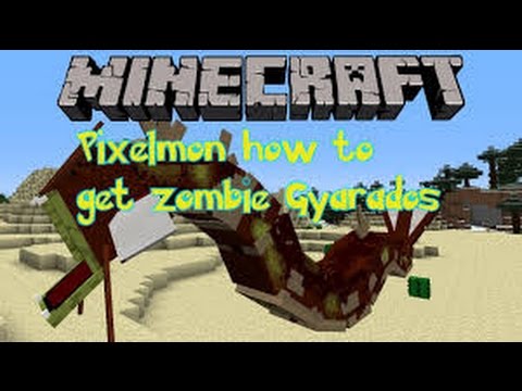 Minecraft Pixelmon Tutorials - How to make Zombie Gyarados!
