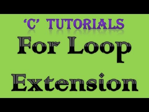 C Programming Tutorial   26 For Loop Extension
