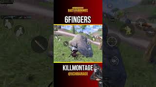 1vs4 !? so nervous 😖💦 #pubgmobile #6fingers #killmontage