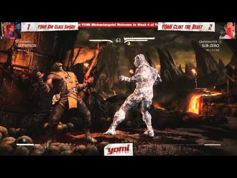 LB Round 3: YOMI RM Glass Sword (Sonya/Scorpion) vs. YOMI ATL Clint (misc.) - MKX; AKA Week 4