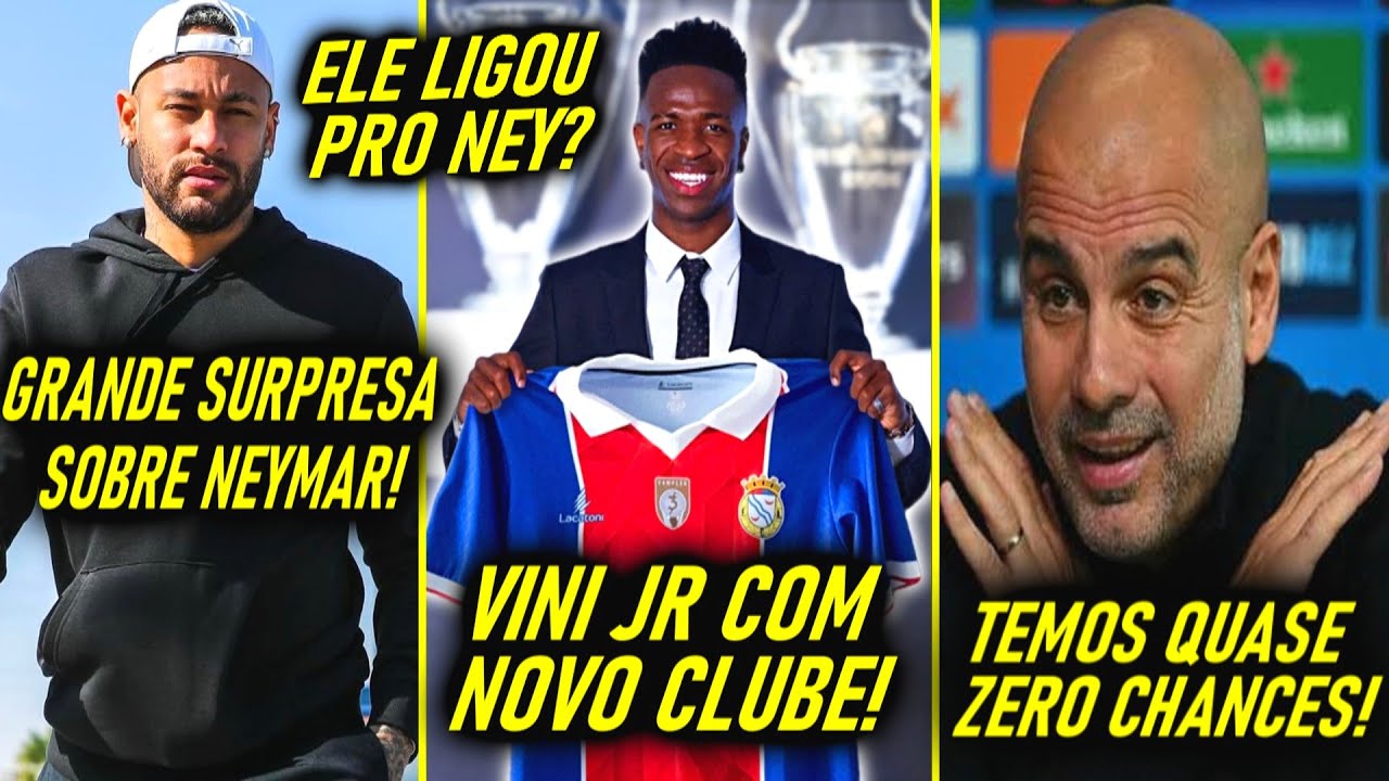 GUARDIOLA MALUCO! - LIGOU pra NEYMAR! - VINI JR com NOVO CLUBE!   SUBSTITUTO DEFINIDO no REAL!