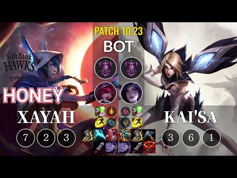 SHG Honey Xayah vs Kai'Sa Bot - KR Patch 10.23