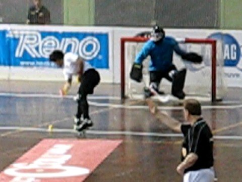 Penalti de Johe com a Angola em hoquei patins