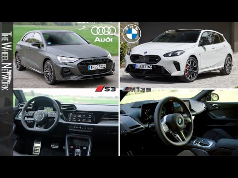 New BMW 1 Series vs New Audi A3 Design Compared – 2025 BMW M135 vs 2025 Audi S3 Exterior & Interior