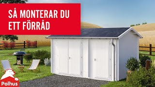 Så monterar du ditt förråd från Polhus - Knuttimrat