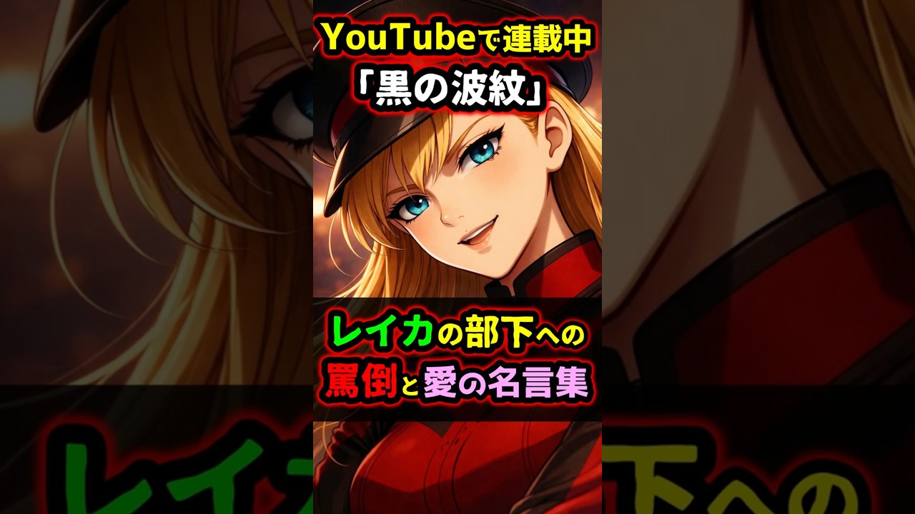 【黒の波紋】鬼の隊長・麗華の罵倒と愛の名言集 #shorts  #アニメ #漫画