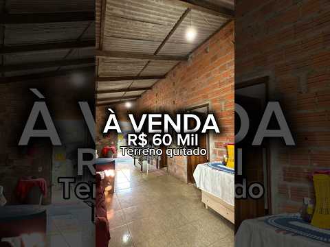 Casa à venda no Jardim Planalto por R$60.000 com terreno quitado – excelente para investidores