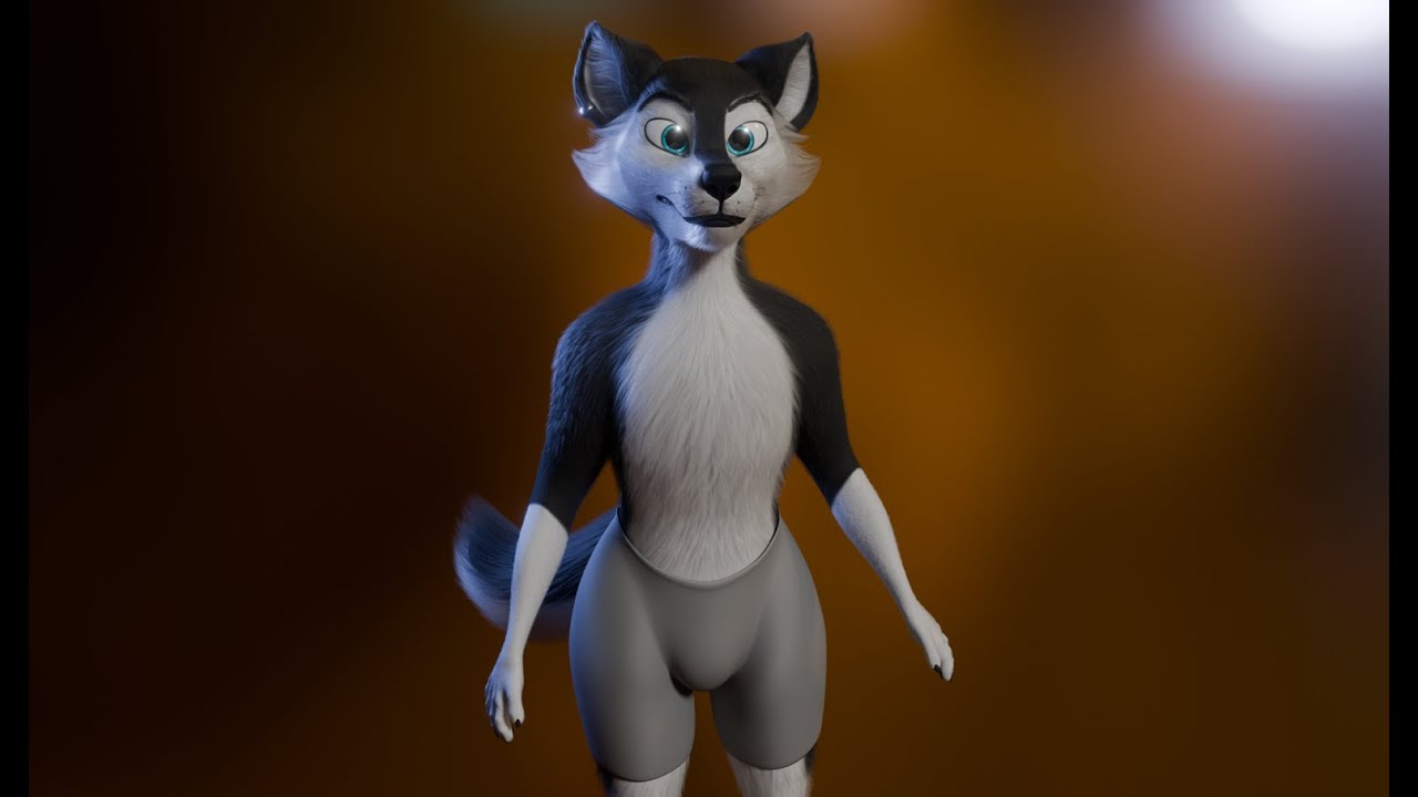 Thomas Anthro Husky 3D Model