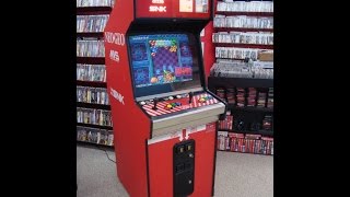 SNK Neo Geo 2 Slot MVS-2 Cabinet!  Cool alternate control panel