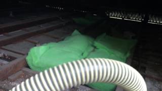 Polyester batts installed on the in ceiling wall - bulk heads 2016-07-04 10.22.25.mov