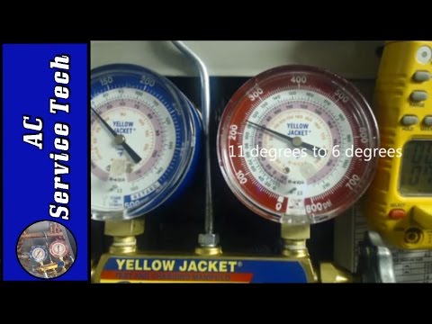 Refrigerant Charging Checking the R 22 Refrigerant Charge on AC Condensor Subcooling Method
