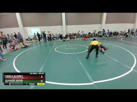 89-99 Lbs Round 2 - Camila Alvarez, Cardinal Wrestling Club Vs Eleanor Adams, Best Trained Wrestli