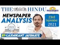 The Hindu Newspaper Analysis September 23 2021 By Laxmikant Jaybhaye