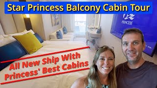 Star Princess Balcony Cabin Tour - Cabin 14357- All New and Updated