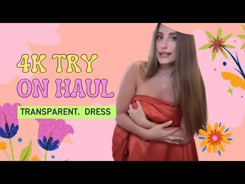 4K Transparent Try-On Haul ✨ Sheer Mesh & Chic Lingerie Dresses | Fashion Lookbook 2026