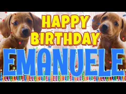 Happy Birthday Emanuele! ( Funny Talking Dogs ) What Is Free On My Birthday