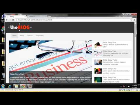 Learn how to build a Blog website using Twitter Bootstrap Part 2