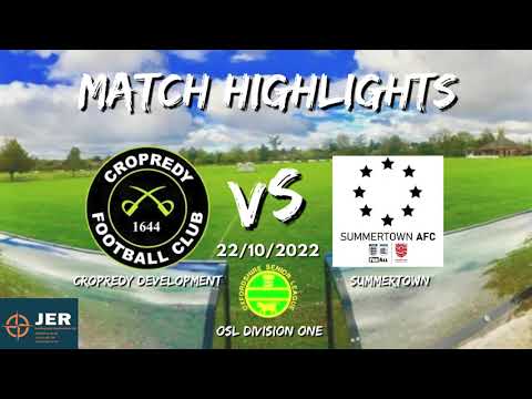 Cropredy Devs vs Summertown - MATCH HIGHLIGHTS 22/10/2022