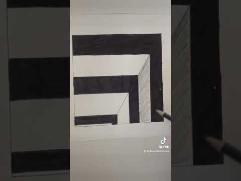 Dessin 3D super facile pour débutants #dessin #dessin3d #tuto #tutodessin