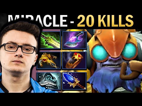 Tinker Gameplay Miracle with 20 Kills and Ethereal - Dota 7.36