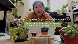 Essential tools for new plant parents | Daiso plant tools: Affordable houseplant tools & accessories