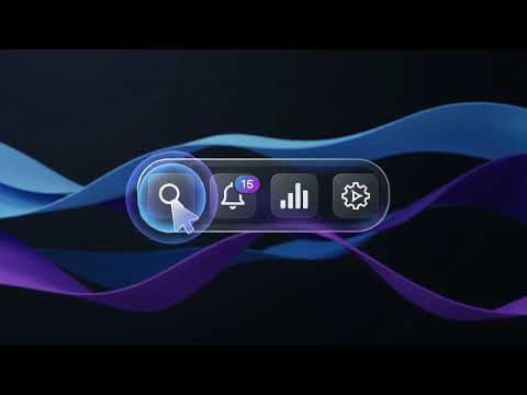 OrbitalIsland — Dynamic Island Navbar & Command Palette Mockup