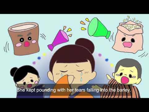 日本文化学科 おねえちゃんとむぎつき（The sister and the barley）