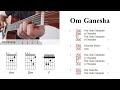 Om Ganesha Sam Garrett Cover Guitar Chords Tutorial
