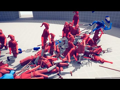 10x Boxer vs 50x UNITS (Farmer) - Totally Accurate Battle Simulator TABS.