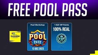 FREE POOL PASS TRICK | 100% REAL | POOL PASS GIFT BY MINICLIP | 8 BALL POOL