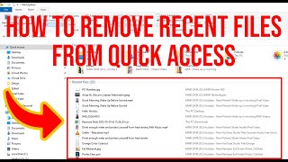 How To Remove Recent Files From Quick Access In Windows 11