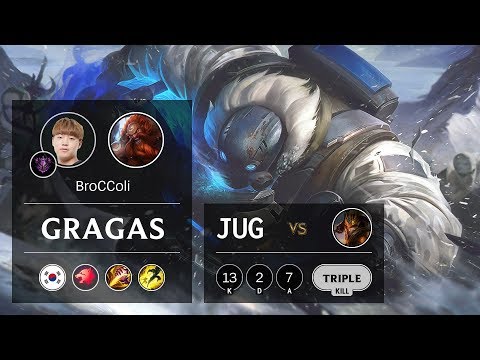 Gragas Jungle vs Jarvan IV - KR Master Patch 9.22