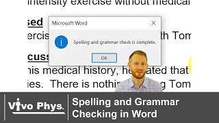 Spelling and Grammar Checking in Word