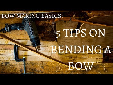 HOW TO BEND/SHAPE A BOW WITH HEAT!!!