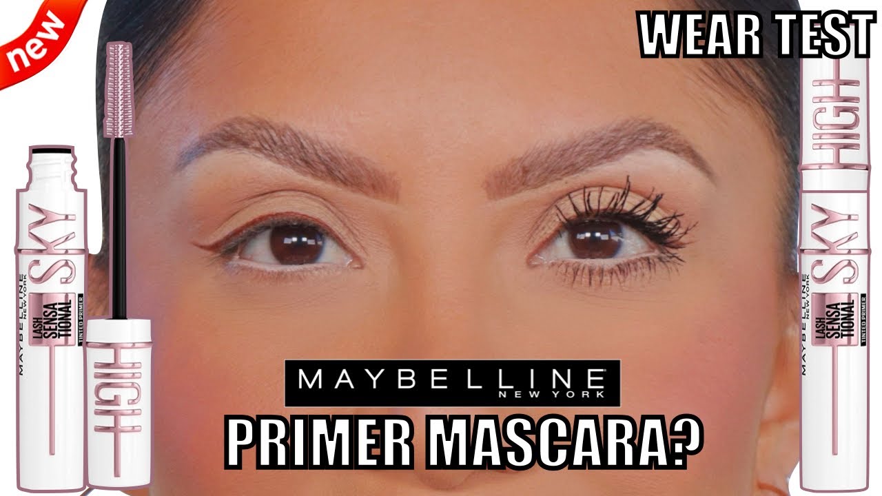 *new*MAYBELLINE SKY HIGH TINTED MASCARA PRIMER REVIEW + WEAR TEST* fine/flat lashes*| MagdalineJanet