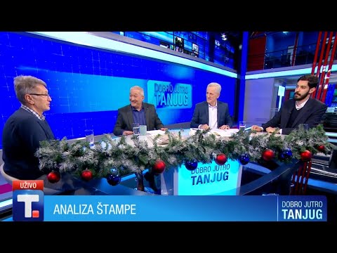 Analiza vesti 18.12.22 - Vladimir Vuletić i Dimitrije Milić • DOBRO JUTRO TANJUG