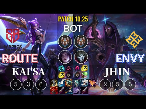 SB Route Kai'Sa vs EM Envy Jhin Bot - KR Patch 10.25
