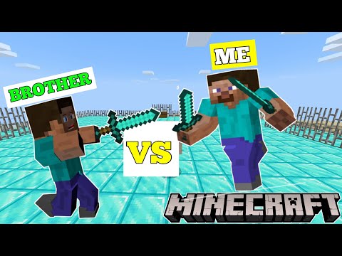 I Challenged My Little Brother For PVP Match | Minecraft PE