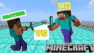 I Challenged My Little Brother For PVP Match  Mine