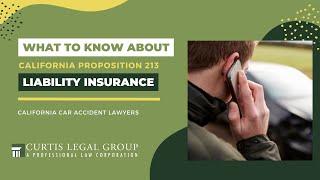 What To Know About Proposition 213 and Liability Car Insurance in California | Curtis Legal Group
